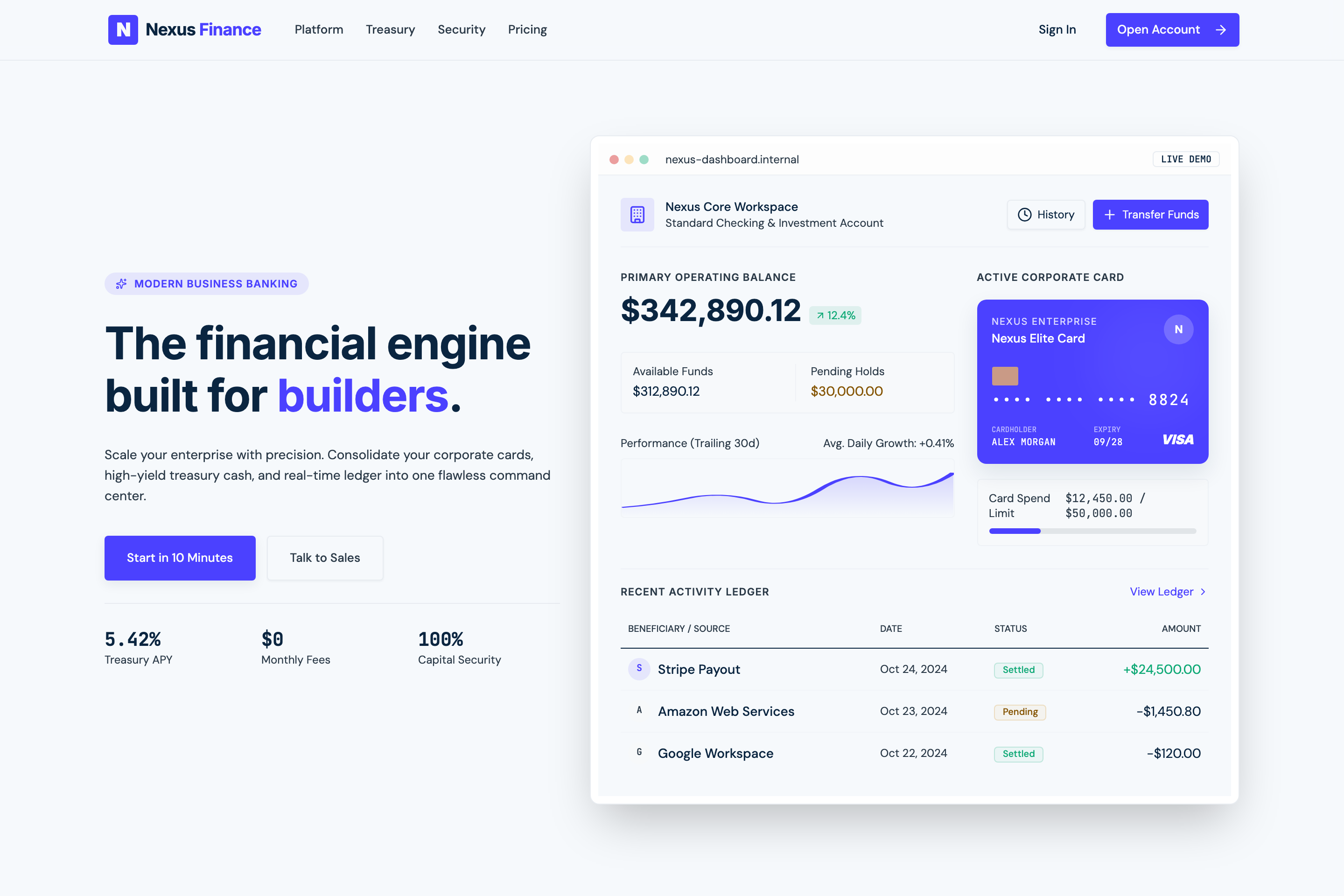 Indigo Ledger preview