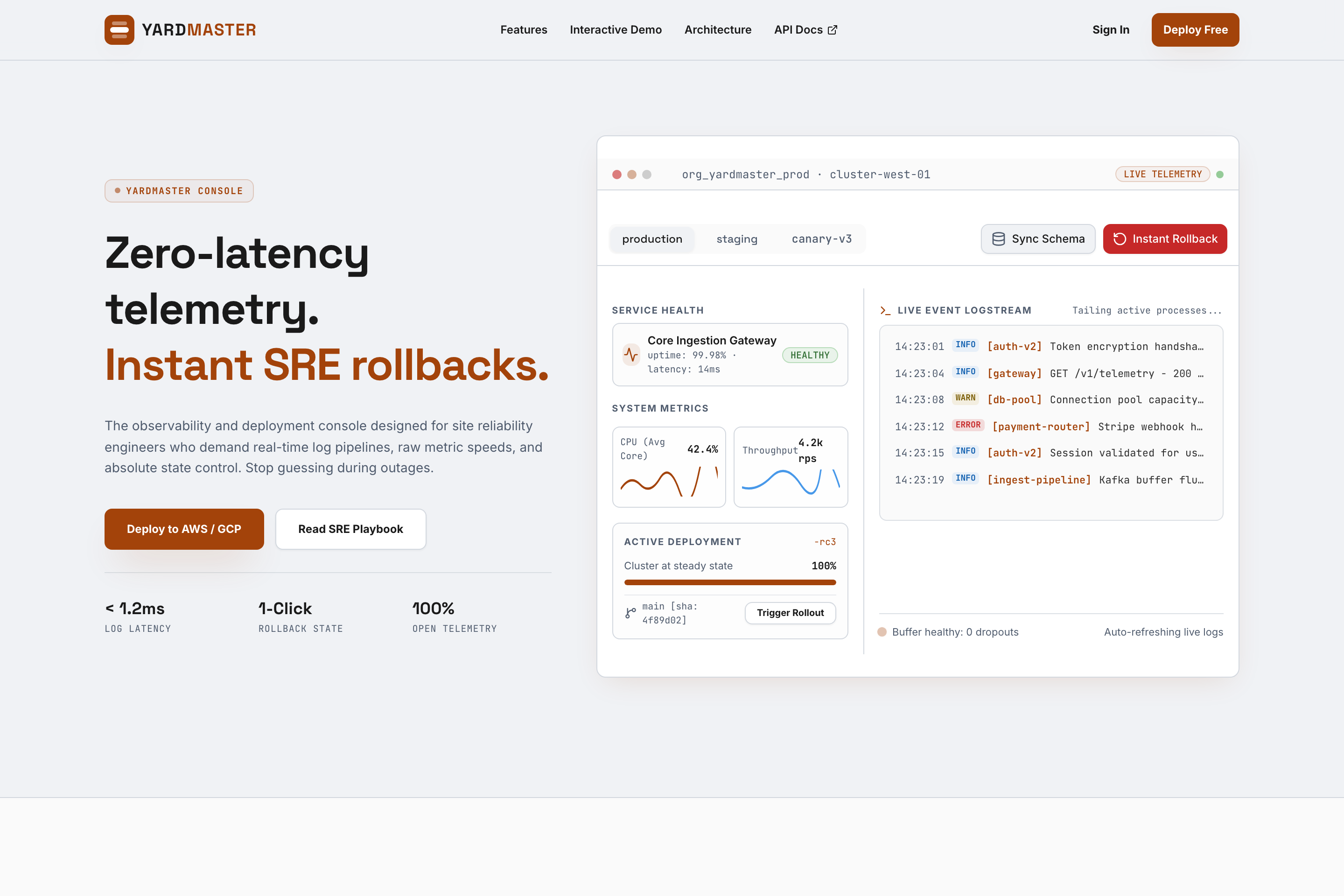 Rail Yard — Dev tools preview