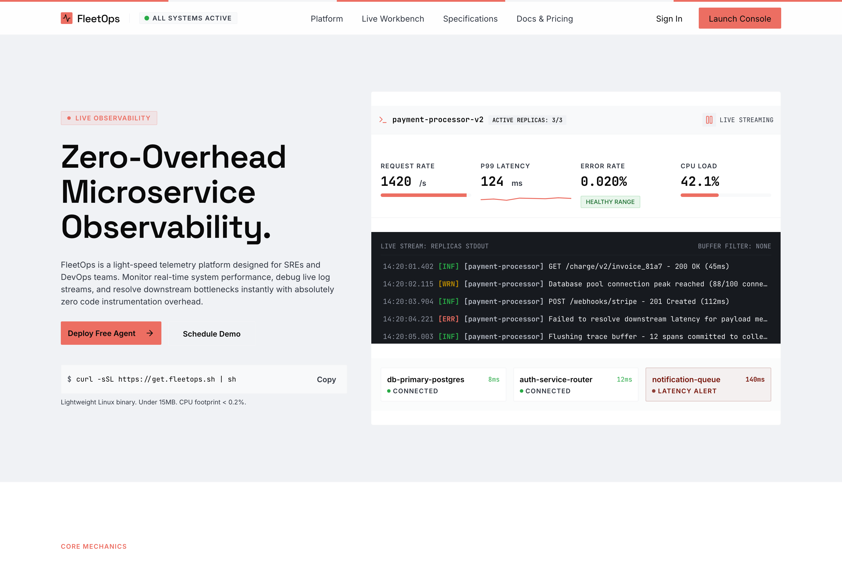 Workbench — Dev tools preview
